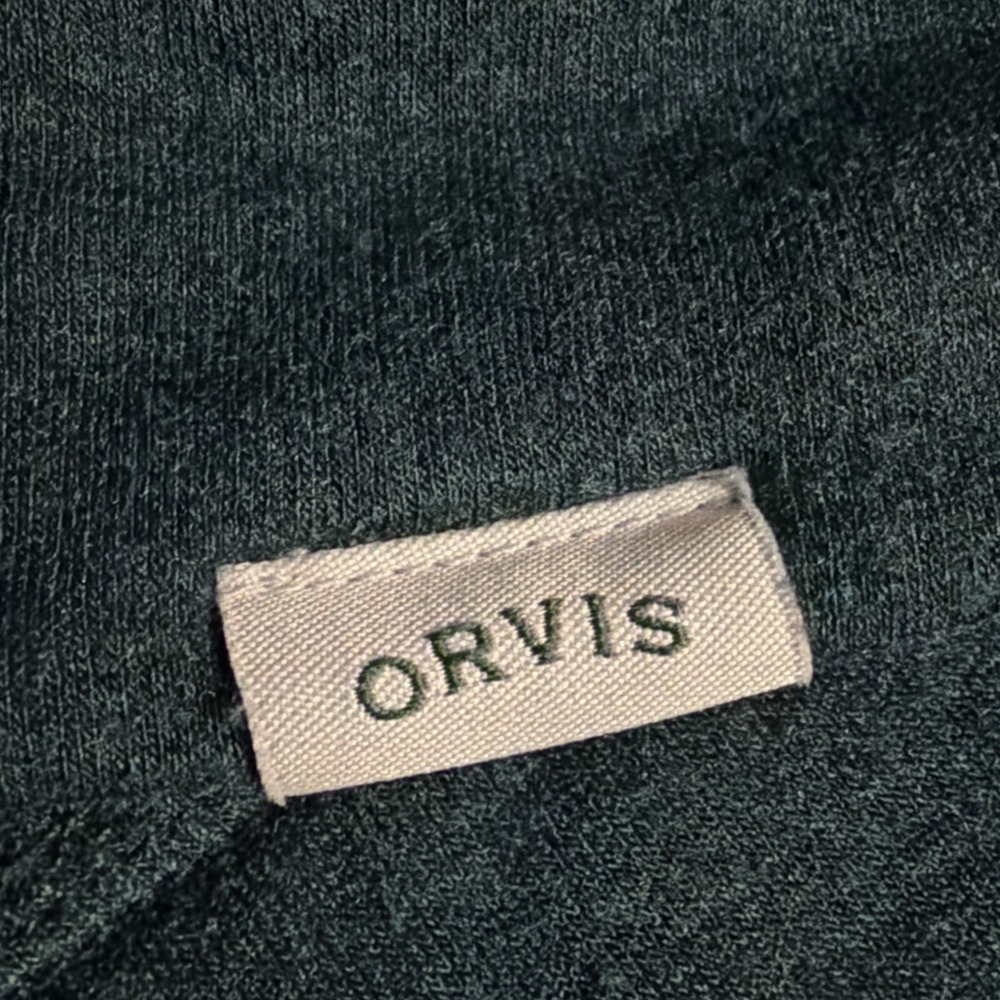 Orvis Women's Medium Green Pull Over Super Soft Sweater Stretch - Picture 6 of 8